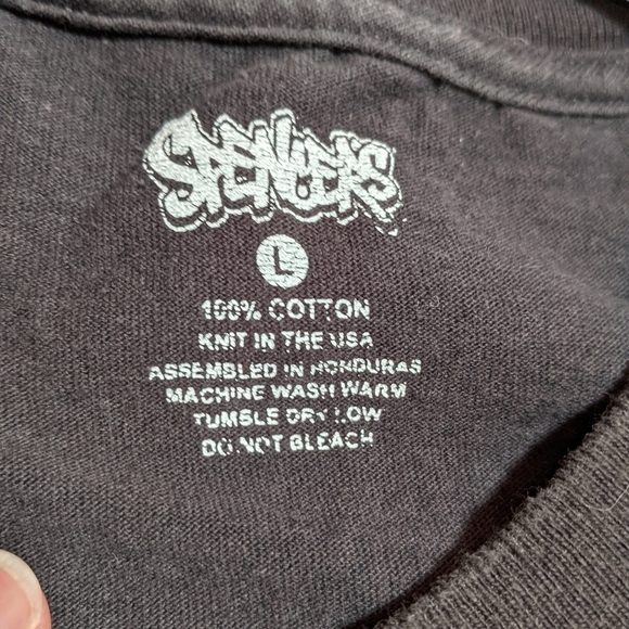 Spencer's Men's Black Short Sleeve Graphic Tee Size Large - Picture 6 of 6